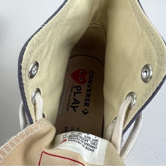 Converse x Comme des Garçons PLAY Chuck 70, women’s 9 / mens 7 - Picture 10 of 12